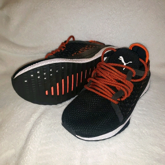 Puma Tsugi Netfit Jr Black Scarlet Ibis - Picture 2 of 2